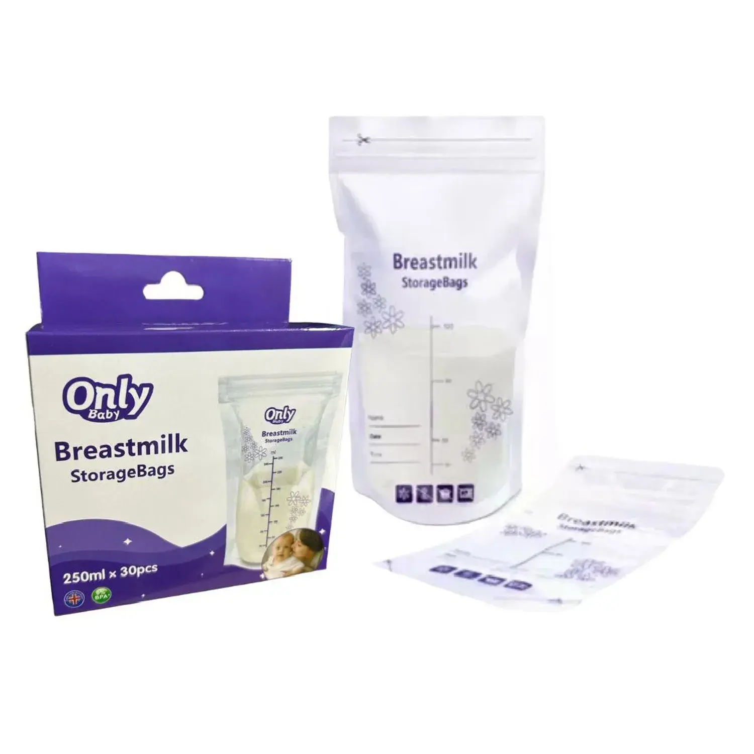 Bolsas Recolectoras OnlyBaby Lactancia Leche Materna X30unid